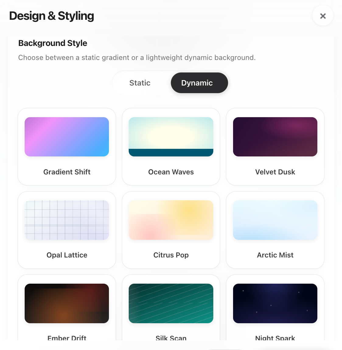 Abutic profile editor — customize fields and layout
